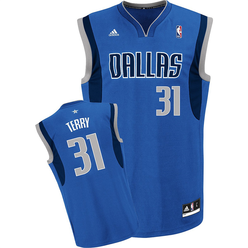 Men's Dallas Mavericks #31 Jason Terry Blue Stitched Jersey